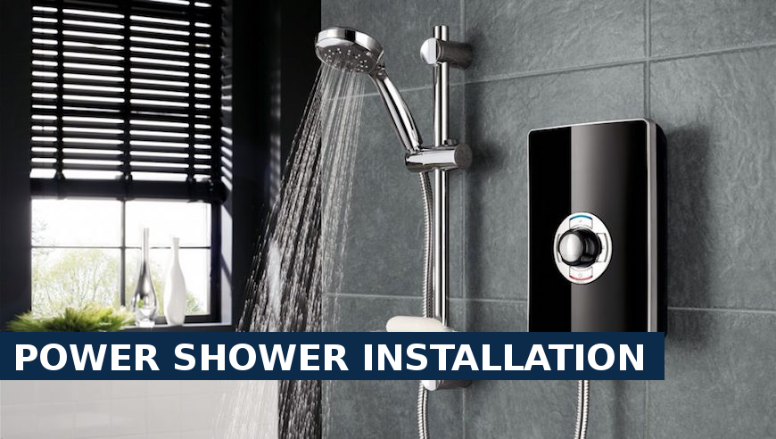 Power shower installation Stockwell